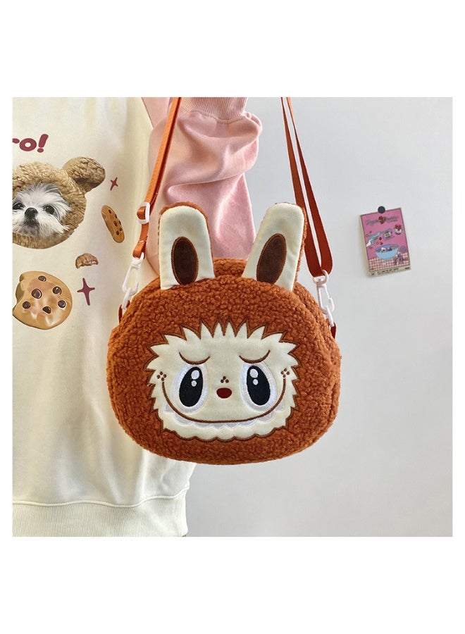 Cute Labubu Crossbody Bag, Cartoon Backpack, Coin Purse, Children's Plush Bag - Image 2